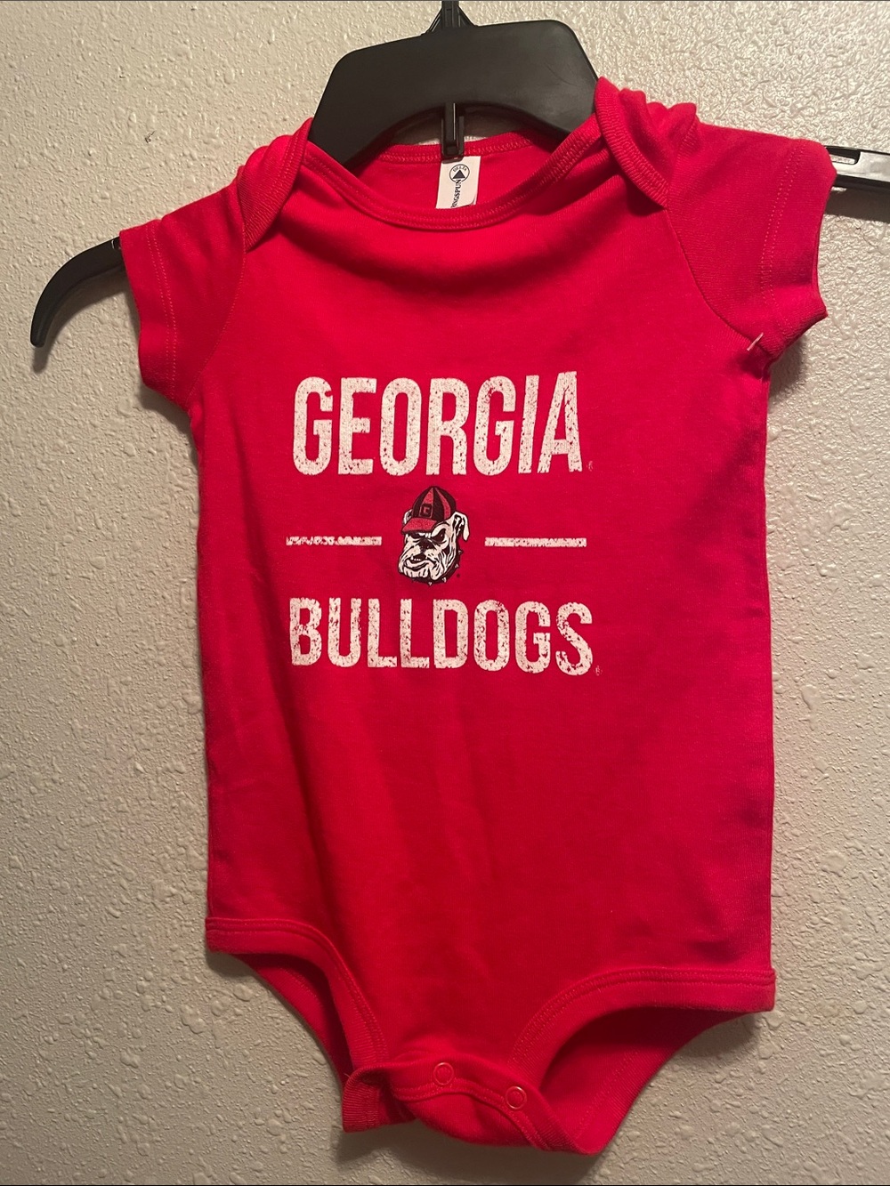 Red Georgia Bulldogs Infant One-Piece Bodysuit